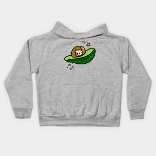 Avocadog Spaceship Kids Hoodie